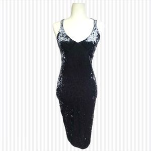 3/$30 Derek Heart Blue/Gray Velvet Dress (NWOT)